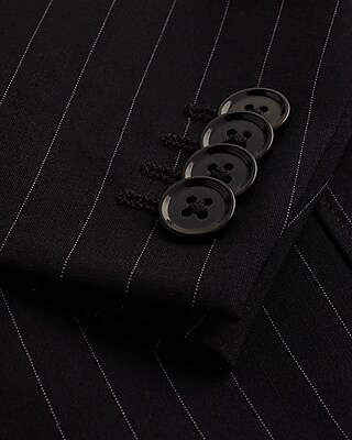 Extra Slim Pinstripe Wool-Blend Modern Tech Suit Jacket