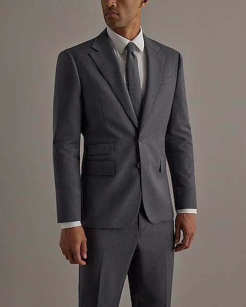 Edition Slim Charcoal Wool Suit Jacket | Express