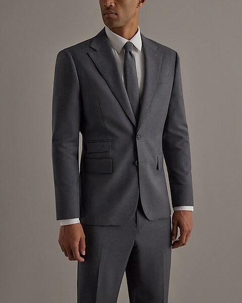 Edition Slim Charcoal Wool Suit Jacket