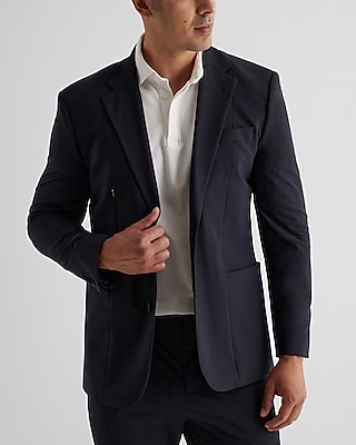 Slim Fit Stretch Knit Suit Jacket