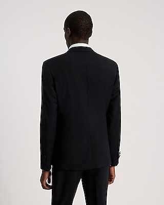 Extra Slim Black Wool-Blend Tuxedo Jacket