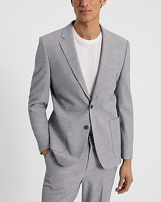 Extra Slim Striped Seersucker Cotton-Blend Suit Jacket