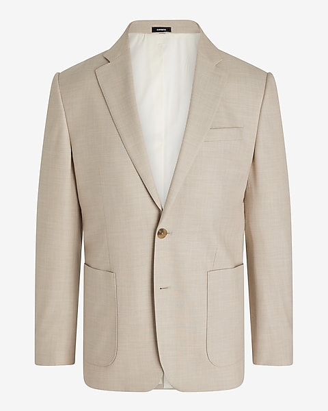 Extra Slim Light Khaki Slub Suit Jacket | Express Extra Slim Light Khaki Slub Suit Jacket | Express