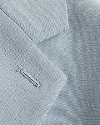 Extra Slim Light Blue Chambray Cotton-Blend Suit Jacket