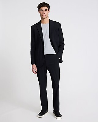 Slim Black Washable Everyday Performance Suit Jacket