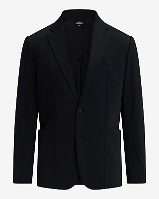 Slim Black Washable Everyday Performance Suit Jacket