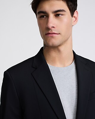 Slim Black Washable Everyday Performance Suit Jacket