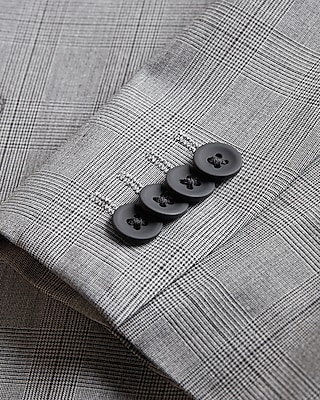 Slim Gray Plaid Everyday Performance Suit Jacket