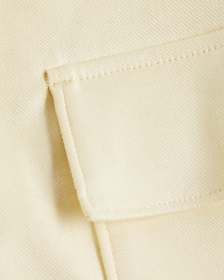 Extra Slim Yellow Linen-Blend Shirt Jacket