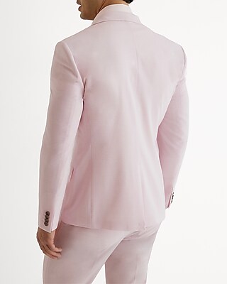 Slim Light Pink Wool-blend Modern Tech Suit Jacket | Express