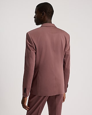 Extra Slim Dusty Pink Stretch Cotton-Blend Suit Jacket