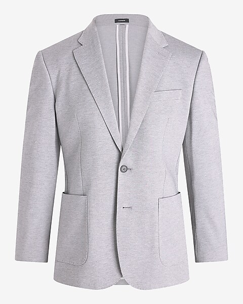 Banker stripe grey knit jacket Semi-slim fit, Soul of London, Shop Men's  Semi-Slim Fit Jackets & Blazers