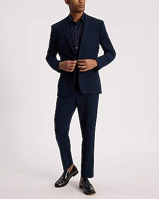 Slim Navy Stretch Suit Jacket