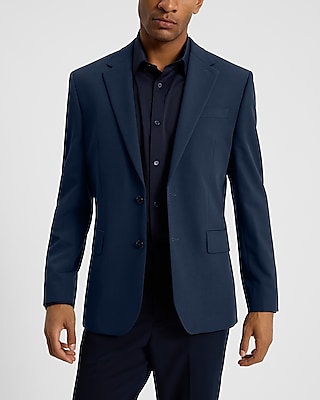 Slim Navy Stretch Suit Jacket