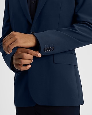 Slim Navy Stretch Suit Jacket