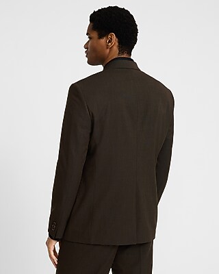 Relaxed Brown Double Breasted Blazer
