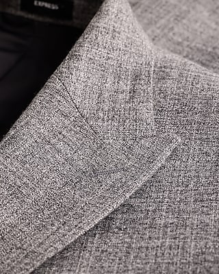 Relaxed Heather Grey Double Breasted Blazer