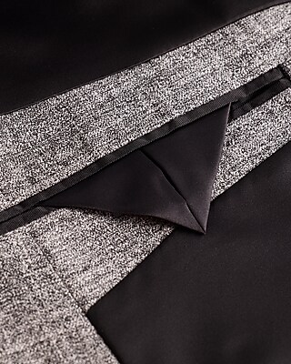 Relaxed Heather Grey Double Breasted Blazer