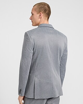 Extra Slim Charcoal Herringbone Stretch Suit Jacket