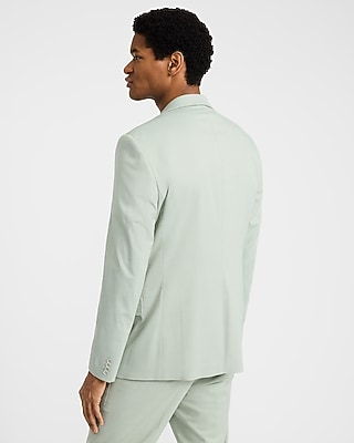Slim Sage Wool-Blend Stretch Suit Jacket