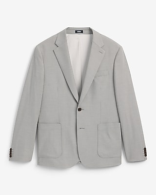 Slim Houndstooth Stretch Suit Jacket