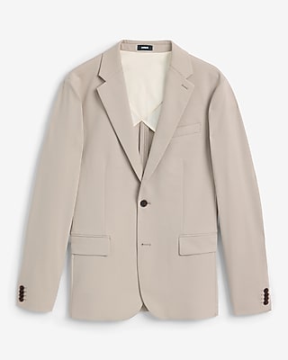 Slim Dark Brown Comfort Stretch Tech Suit Jacket