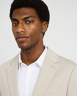 Slim Dark Brown Comfort Stretch Tech Suit Jacket