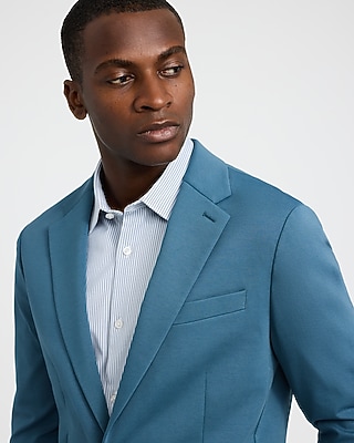 Slim Blue Comfort Stretch Tech Suit Jacket