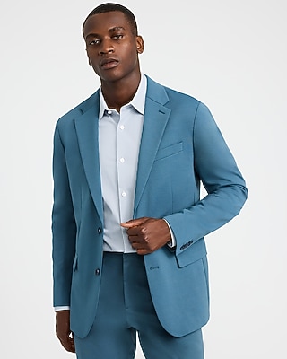 Slim Blue Comfort Stretch Tech Suit Jacket