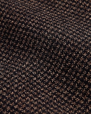 Extra Slim Brown Houndstooth Wool-Blend Suit Jacket
