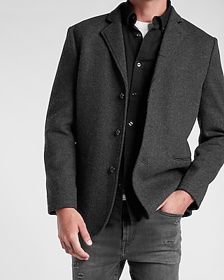 Charcoal-Grey British Wool Blazer