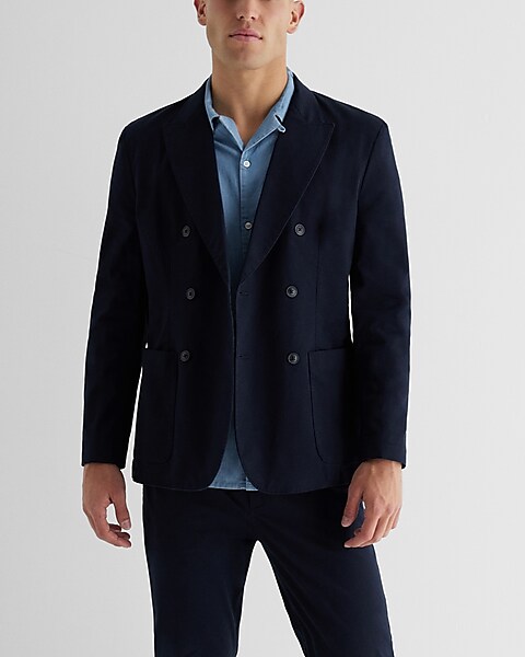 Double-Breasted Technical Jacquard Coat - Ready to Wear