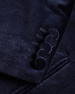 EC - SL VELVET  - NAVY SHAWL LAPEL TUX BLAZER:NAVY:40R