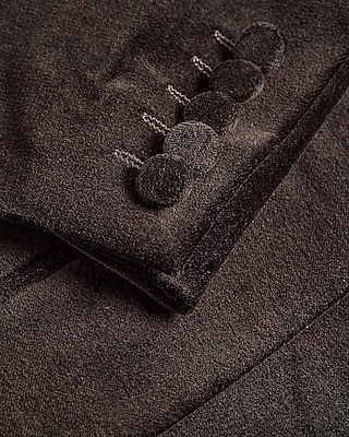 Slim Black Velvet Tuxedo Jacket