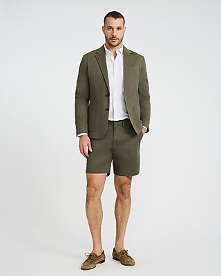Slim Green Washable Chino Blazer
