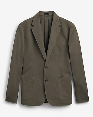 Slim Green Washable Chino Blazer