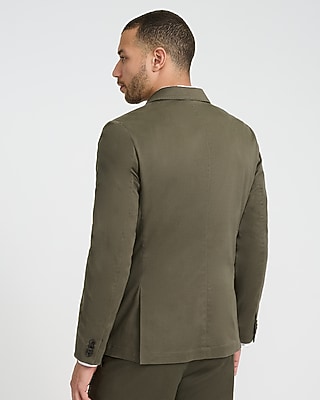 Slim Green Washable Chino Blazer