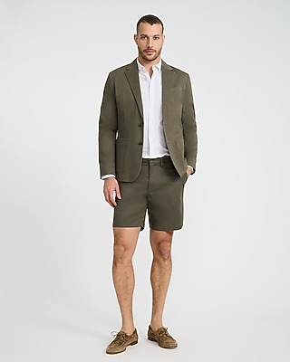 Slim Green Washable Chino Blazer