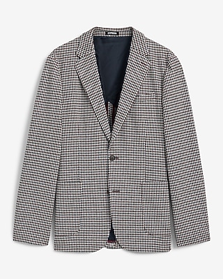 Classic Houndstooth Cotton-Blend Blazer - thumbnail 6