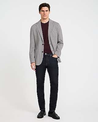 Classic Houndstooth Cotton-Blend Blazer - thumbnail 5