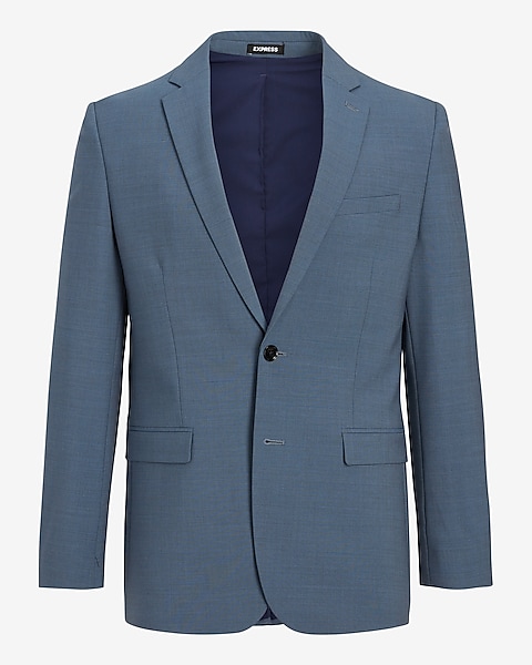 Extra Slim Dusty Blue Wool-blend Washable Modern Tech Suit Extra Slim Dusty Blue Wool-blend Washable Modern Tech Suit