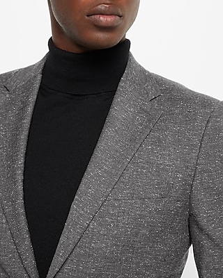 Extra Slim Charcoal Wool-Blend Suit Jacket