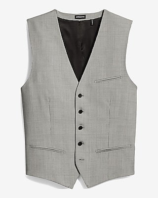 ET - SL WL LORENZO CHECK VEST:B&W PRINT:L