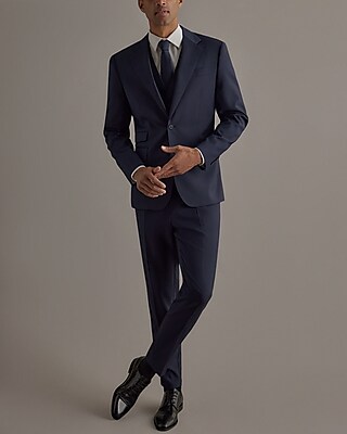 Edition Slim Navy Wool Suit Vest