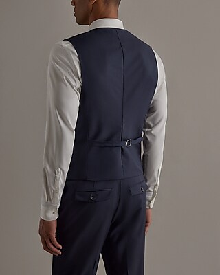 Edition Slim Navy Wool Suit Vest