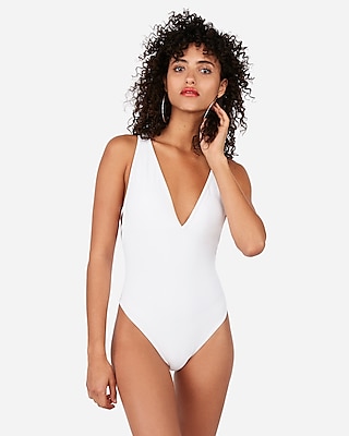 Deep V Ultra High Leg One-piece 