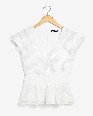 ruffle peplum shirt