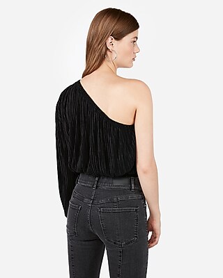 express one shoulder top