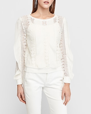 express white lace top