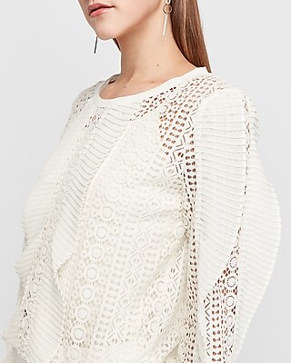 express white lace top